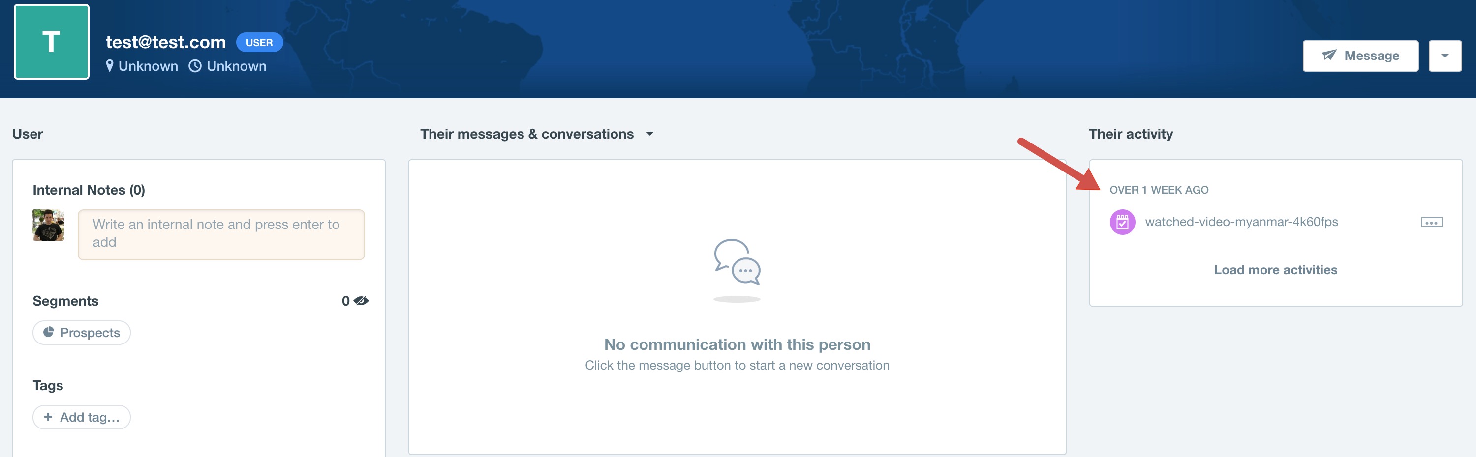 Intercom User info