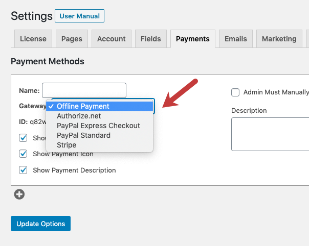 Add Payment Processor to MemberPress