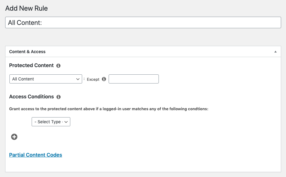 Creating Rules with MemberPress