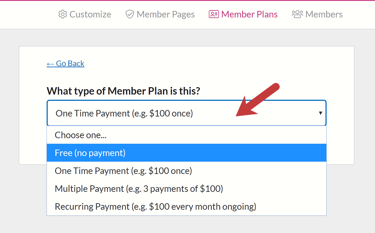 Configure payment settings in MemberSpace