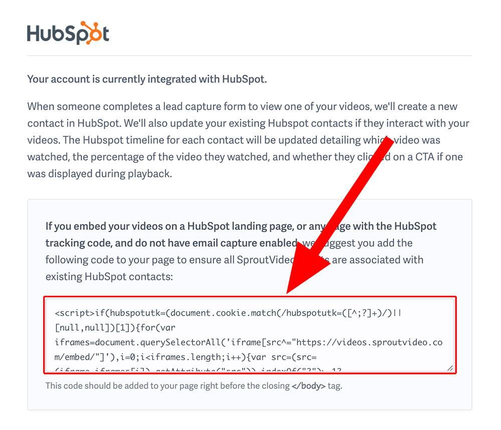 HubSpot Tracking Code