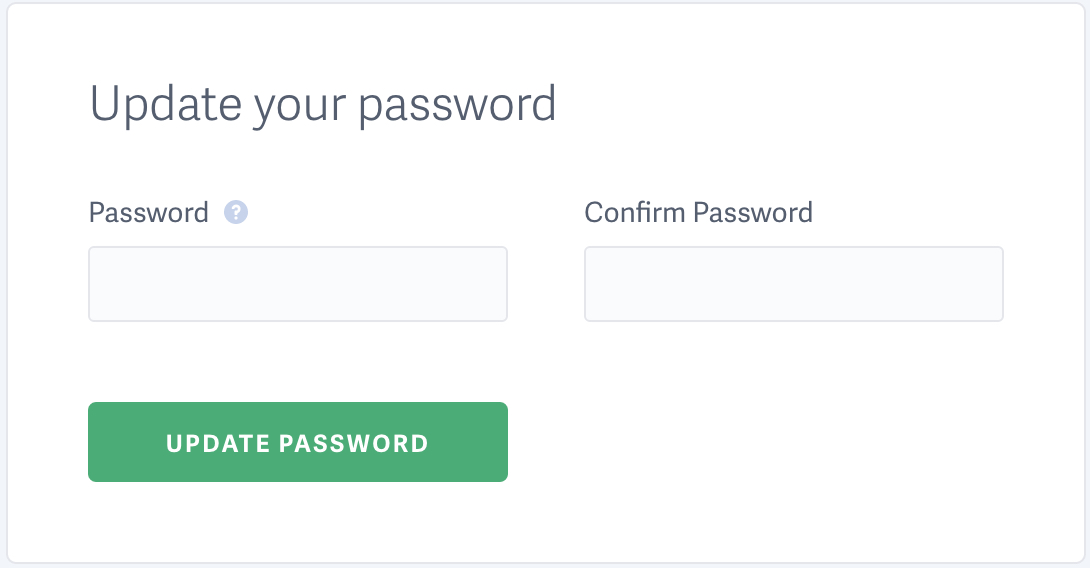 Scroll down to update password