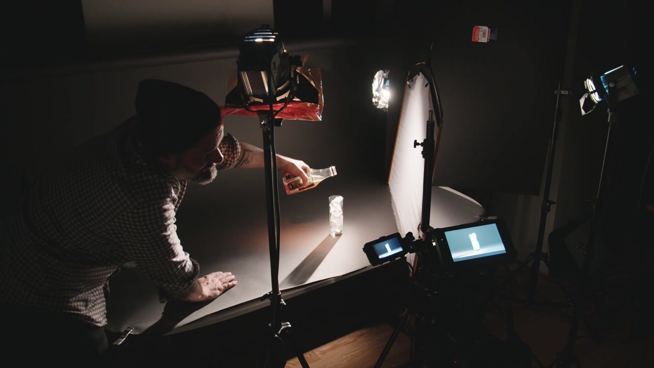 Still Life Beverage Lighting Setup