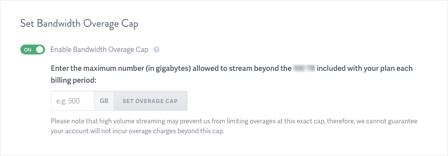 bandwidth overage cap